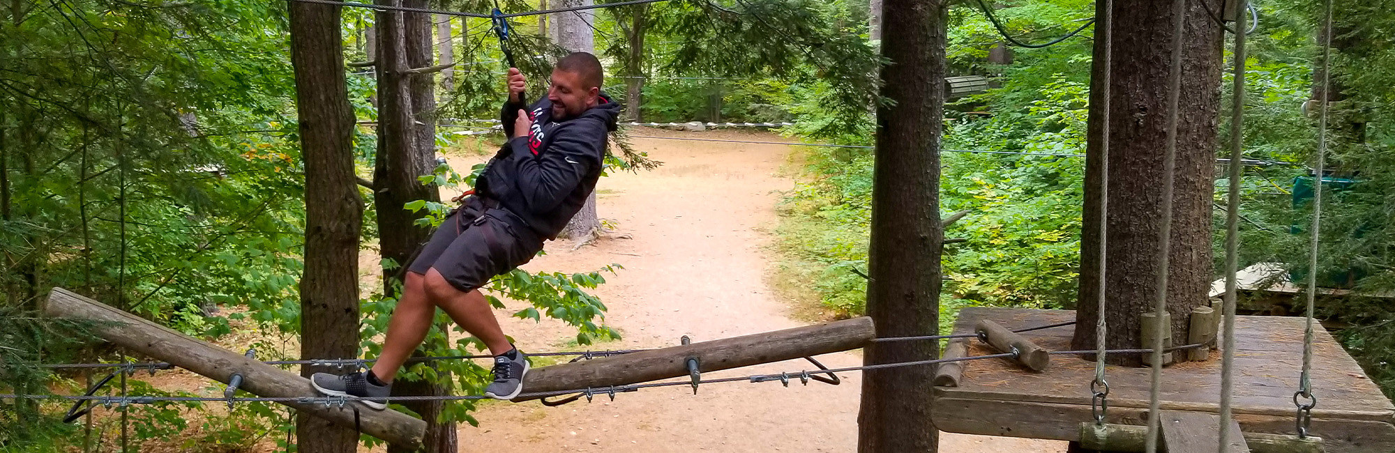 navneord Stat verden Gunstock Aerial Treetops Adventure | ATA Course | Aerial Obstacle Course