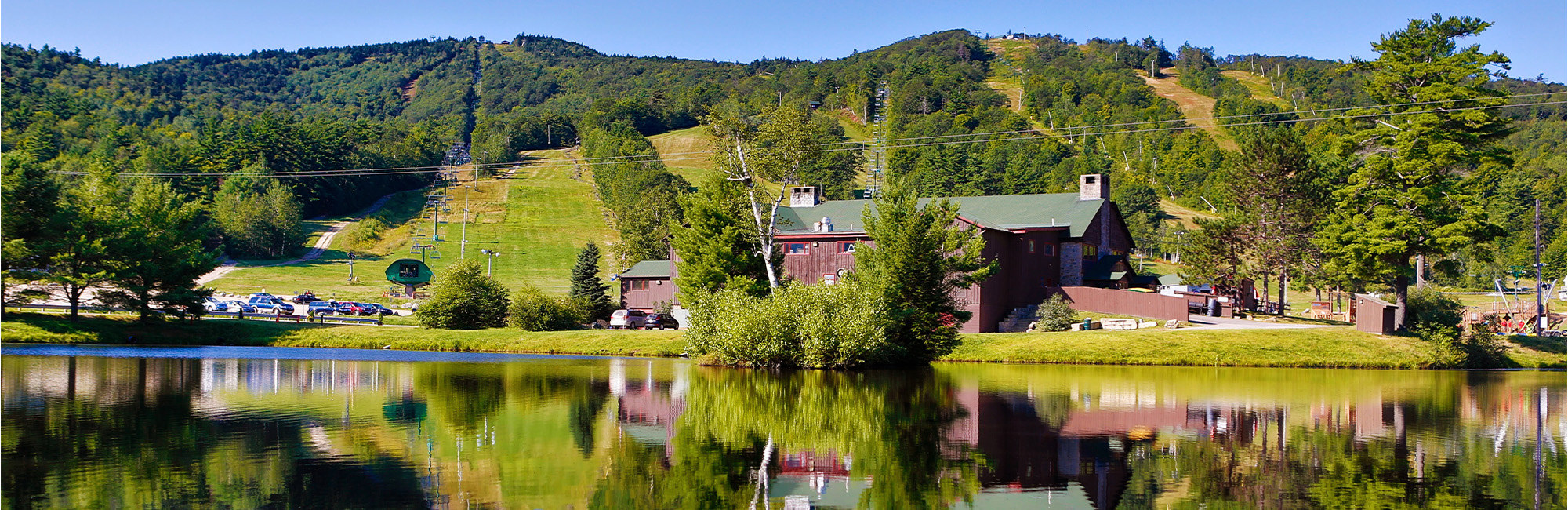 Pond and Lodge view