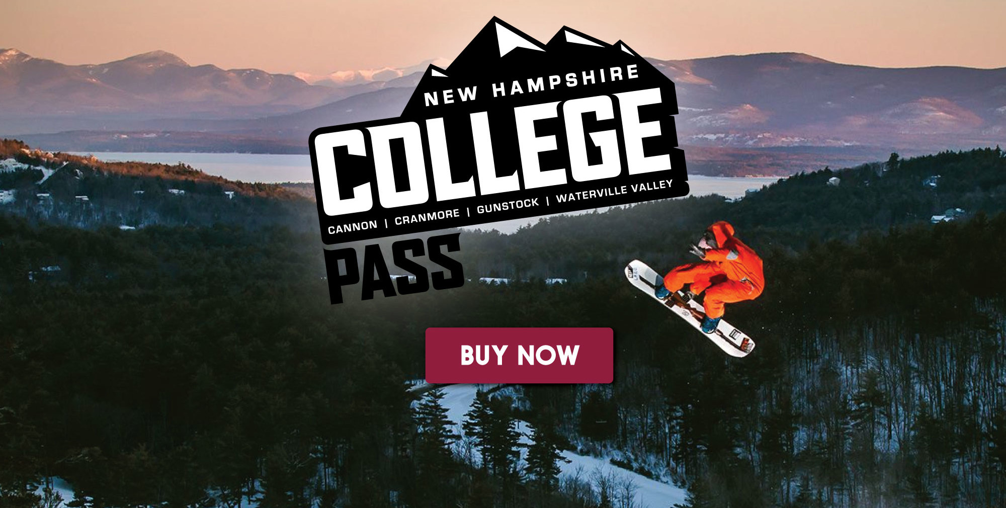 NH College Pass: Cannon, Cranmore, Gunstock, and Waterville Valley