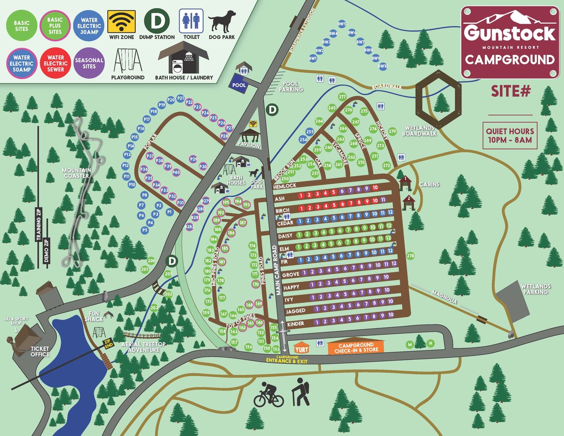 Gunstock Camping Map 2022