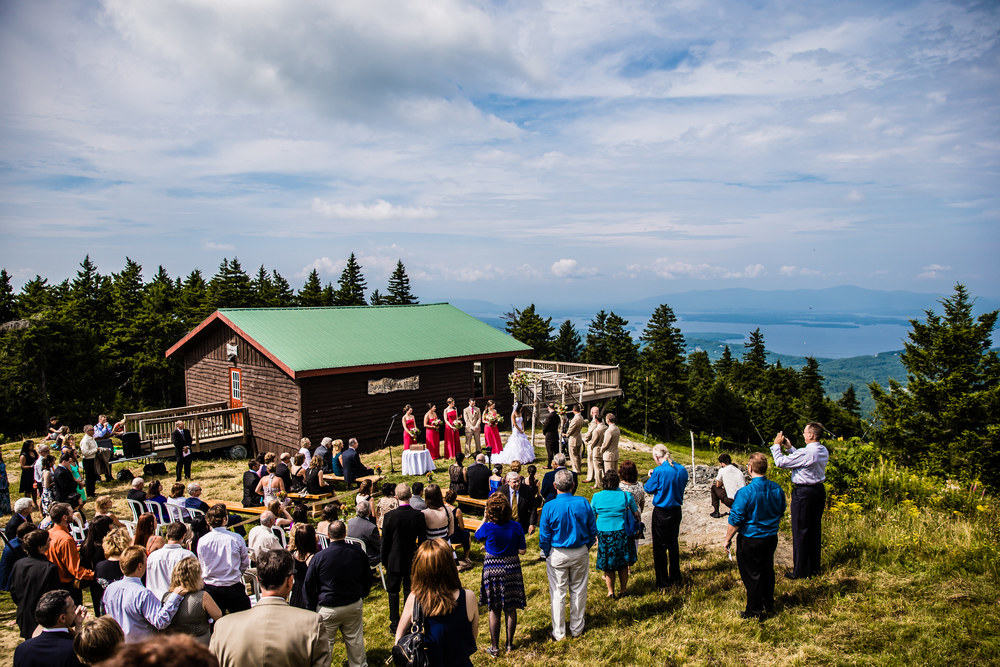 Summit wedding venue at Gunstock in New Hampshire